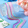 Pandahall 10 Strands 10 Colors Transparent Gradient Color Glass Beads Strands GLAA-TA0001-55-8