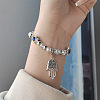 Alloy Turkiye Hamsa Hand Pendant Bracelets XI4763-3-1