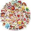 50Pcs Christmas Theme Cartoon Paper Stickers DIY-P085-08-2