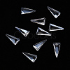 Triangle Transparent Glass Cabochons MRMJ-T009-112A-1