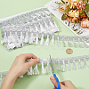 12M Filigree Polyester Lace Fringe Trim OCOR-WH0089-12B-3