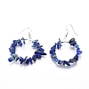 Natural Dyed Lapis Lazuli Dangle Earrings EJEW-E255-D03-2