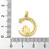 Brass Micro Pave Clear Cubic Zirconia Pendant FIND-Z044-03L-3