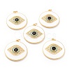 Real 18K Gold Plated Brass Micro Pave Cubic Zirconia Pendants ZIRC-L100-084G-2