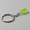 Candy Color Transparent Bear Resin Pendant Keychain KEYC-WH0034-34B-03-2