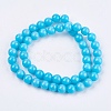Natural Mashan Jade Beads Strands G-H1626-8MM-M-2