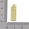 Brass Micro Pave Clear Cubic Zirconia Pendants KK-P266-06G-L-3