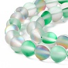 Synthetic Moonstone Beads Strands G-E573-01B-20-3