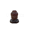 Natural Strawberry Quartz Healing Buddha Head Figurines PW-WG58851-02-2