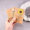 Kraft Paper Greeting Cards and Kraft Paper Envelopes Sets DIY-NB0002-08-4