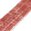 Cherry Quartz Glass Beads Strands G-M420-M05-02-1