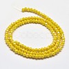 Faceted Rondelle Full Rainbow Plated Electroplate Glass Beads Strands EGLA-J134-3x2mm-FR05-2