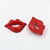 Acrylic Lip Shaped Cabochons X-BUTT-E024-A-04-2