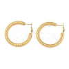 PVD Vacuum Plating 201 Stainless Steel Hoop Earrings EJEW-I309-63A-G-1