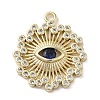 Brass Cubic Zirconia Pendents KK-M275-30G-1