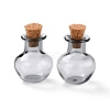 Round Glass Cork Bottles Ornament GLAA-D002-03E-1