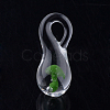 Handmade Lampwork Glass Pendants X-LAMP-Q028-11C-3