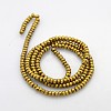 Electroplate Non-magnetic Synthetic Hematite Beads Strands G-J208G-M-2