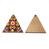 Printed Basswood Pendants X-WOOD-S045-013D-2