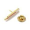 Medical Treatment Theme Baking Paint Black Golden Zinc Alloy Brooches JEWB-M037-03D-G-3