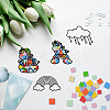 CREATCABIN Paper Window Decoration AJEW-CN0001-49A-08-5