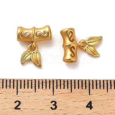 Brass European Dangle Charms KK-B110-03G-1