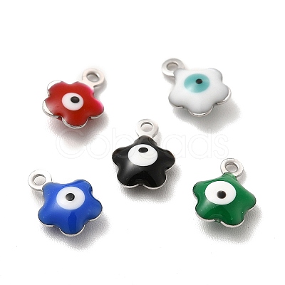 304 Stainless Steel Enamel Charms STAS-G302-01P-1