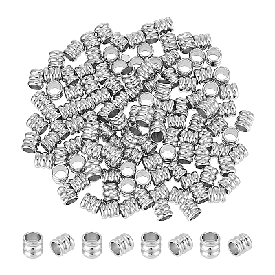 Unicraftale 120Pcs 201 Stainless Steel Beads STAS-UN0048-06-1