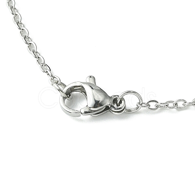 Non-Tarnish 304 Stainless Steel Pendant Necklace for Women NJEW-JN04387-04-1