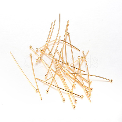 Brass Ball Head Pins X-KK-R037-130-KC-1