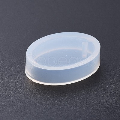 Oval Shape DIY Silicone Pendant Molds X-AJEW-P038-01-1