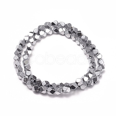 Electroplate Non-magnetic Synthetic Hematite Beads Strands G-I260-06A-1