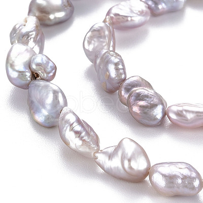 Natural Keshi Pearl Beads Strands PEAR-S020-T06-1
