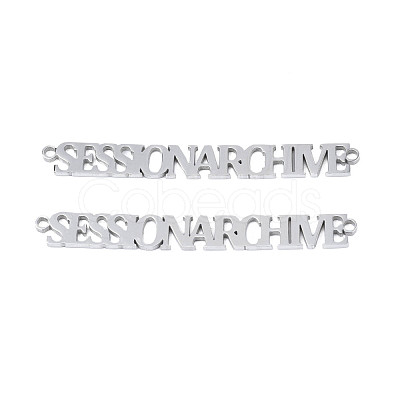 Non-Tarnish 304 Stainless Steel Connector Charms STAS-N095-134-1