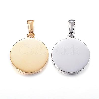 304 Stainless Steel Pendants STAS-P115-09-1