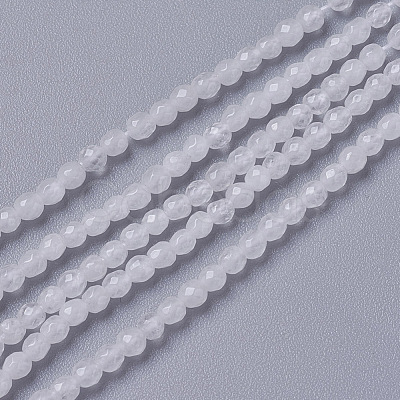 Natural White Jade Beads Strands G-F596-46E-2mm-1