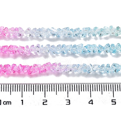 Transparent Glass Bead Strands GLAA-H023-03K-1