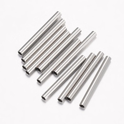 Tarnish Resistant 304 Stainless Steel Tube Beads STAS-G071-33P-1