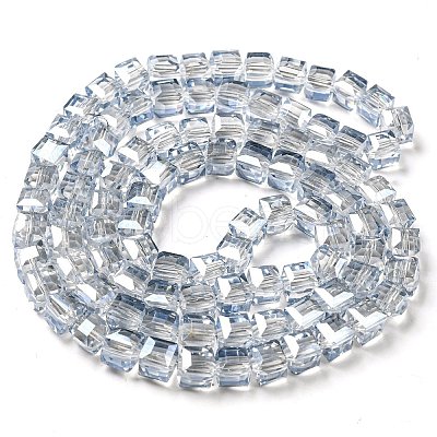 Electorplated Glass Beads EGLA-E006-1B-1