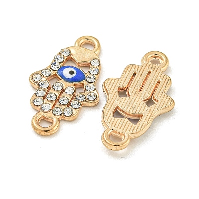 Alloy Blue Enamel Connector Charms ENAM-S003-02D-1