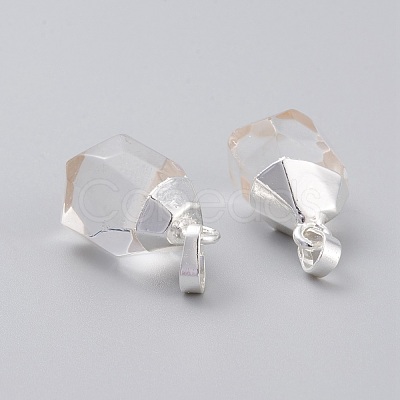 Natural Quartz Crystal Pendants G-G845-07S-06-1