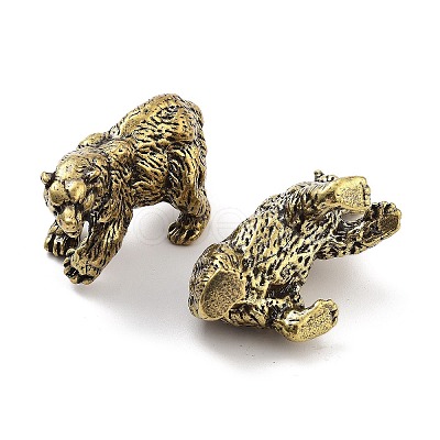 Brass Polar Bear Figurines Statues for Home Desktop Feng Shui Ornament KK-A216-07AB-1