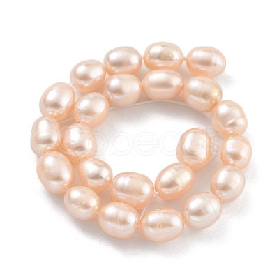 Natural Cultured Freshwater Pearl Beads Strands PEAR-P062-08I-1