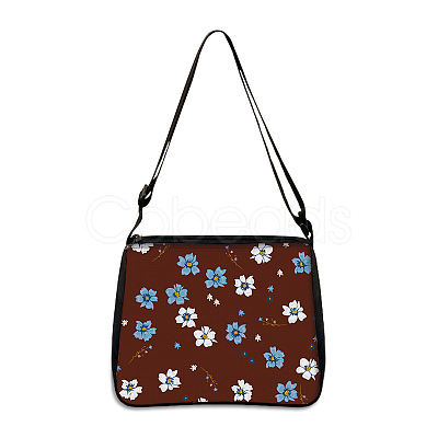 Flower Printed Polyester Shoulder Bags PW-WG4B978-08-1