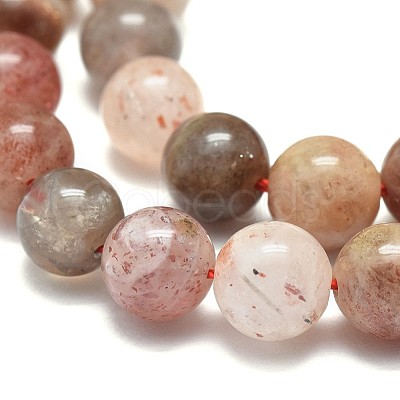 Natural Sunstone Beads Strands G-F674-05-8mm-1