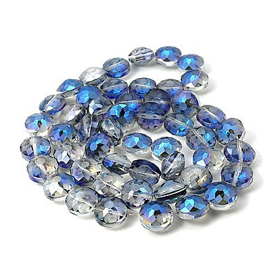 Electorplated Glass Beads EGLA-E002-2I-1