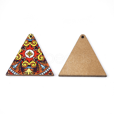 Printed Basswood Pendants X-WOOD-S045-013D-1