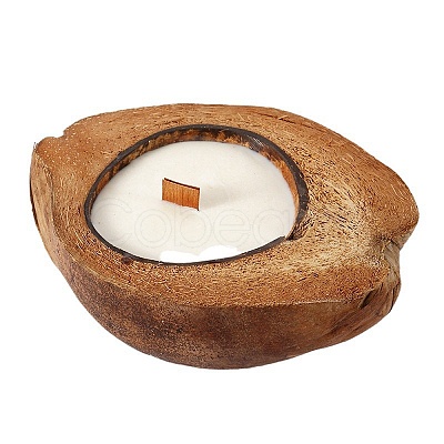 Coconut Shell Candle Holder PW24031406076-1