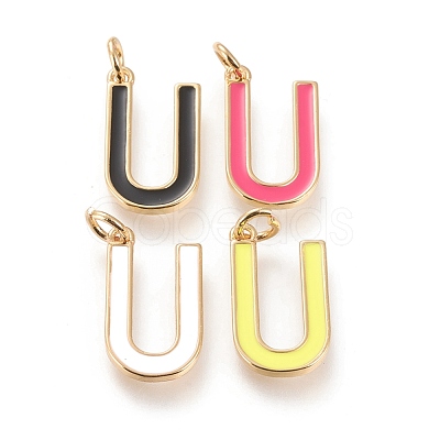 Brass Enamel Pendants KK-R139-U-1