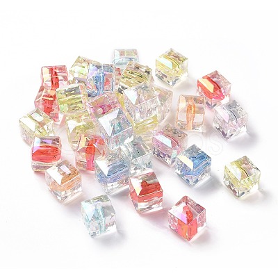 Transparent Acrylic Beads OACR-P011-08J-1